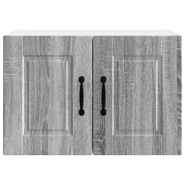 Кухненски шкаф 2 pcs Сив Сонома 60 x 31 x 40 см Инженерно дърво