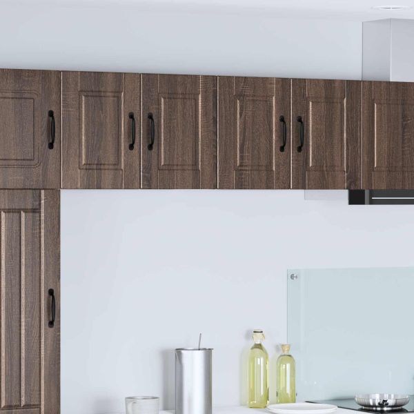 Кухненски шкаф 2 pcs Кафяв дъб 60 x 31 x 40 см Инженерно дърво