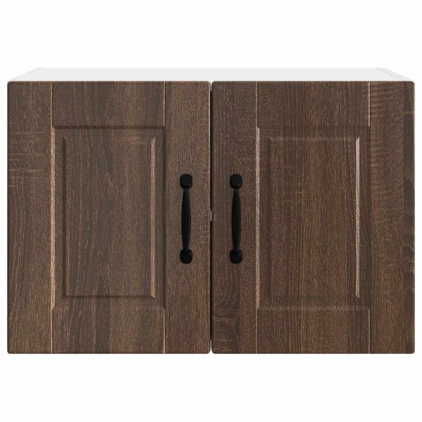 Кухненски шкаф 2 pcs Кафяв дъб 60 x 31 x 40 см Инженерно дърво