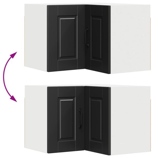 Кухненски шкаф с рафт Черно 57 x 57 x 40 см Инженерно дърво