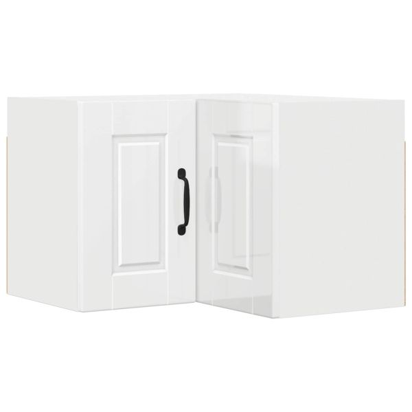 Кухненски шкаф Лъскаво бяло 57 x 57 x 40 см Инженерно дърво