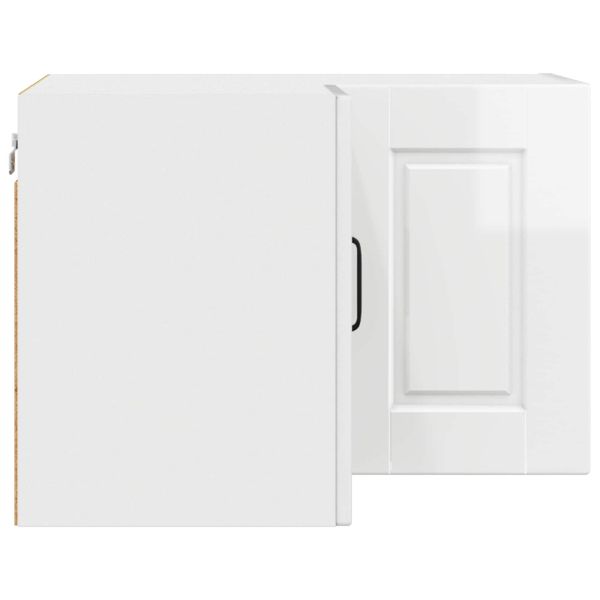 Кухненски шкаф Лъскаво бяло 57 x 57 x 40 см Инженерно дърво
