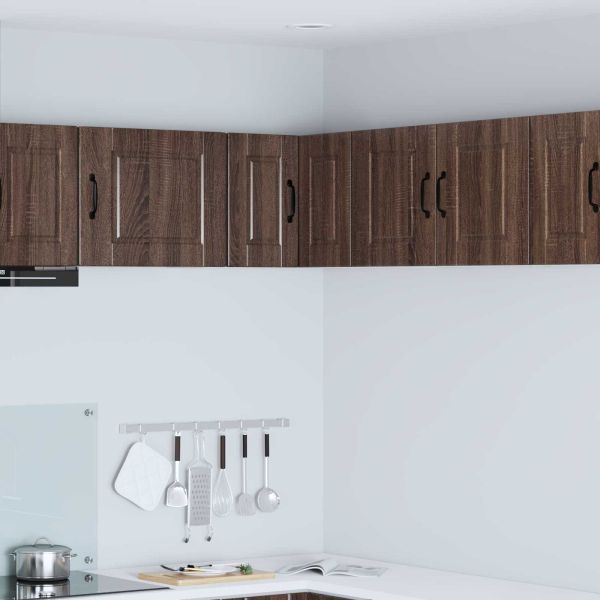 Кухненски шкаф с рафт Кафяв дъб 57 x 57 x 40 см Инженерно дърво