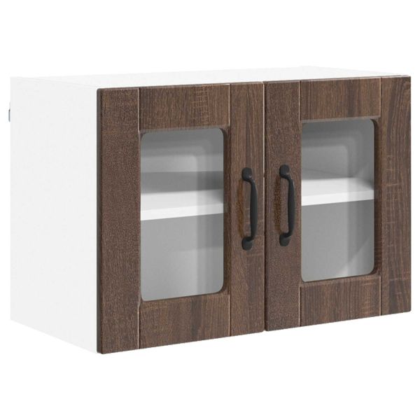 Кухненски шкаф 2 pcs Кафяв дъб 60 x 31 x 40 см Инженерно дърво