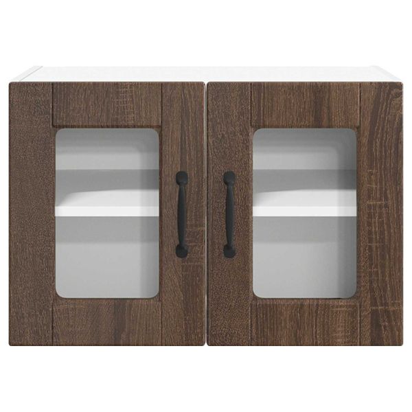 Кухненски шкаф 2 pcs Кафяв дъб 60 x 31 x 40 см Инженерно дърво