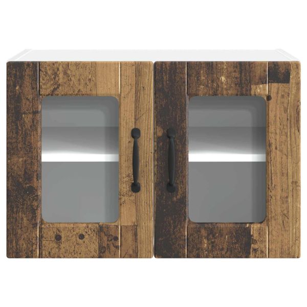 Кухненски шкаф с рафт с врата 2 pcs Старо дърво 60 x 31 x 40 см