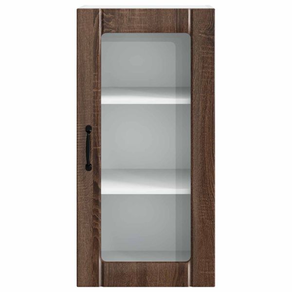 Кухненски шкаф 2 pcs Кафяв дъб 40 x 31 x 80 см Инженерно дърво