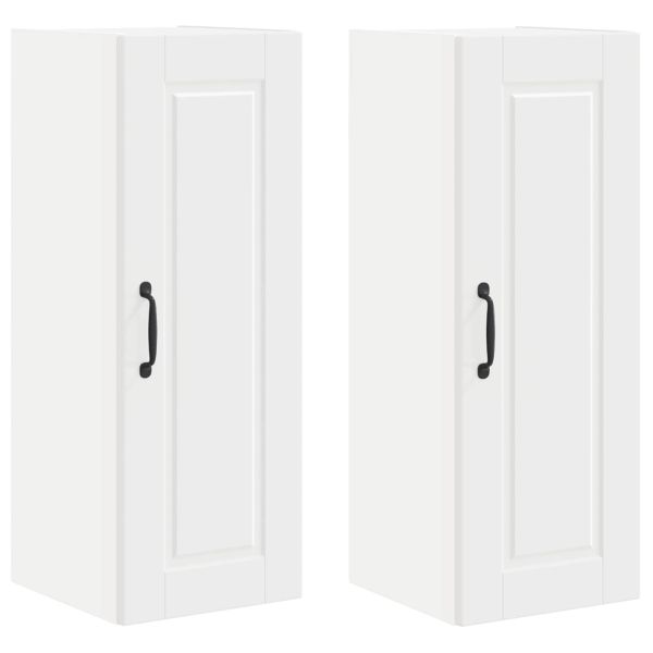 Кухненски шкаф 2 pcs Бяло 30 x 31 x 80 см Инженерно дърво