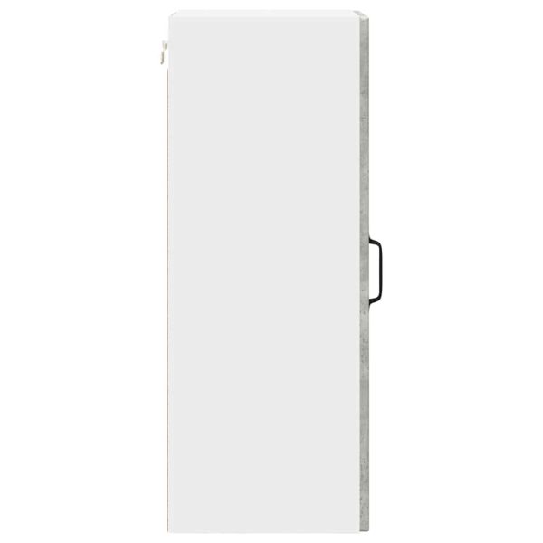 Кухненски шкаф с рафт 2 pcs Циментено сиво 30 x 31 x 80 см