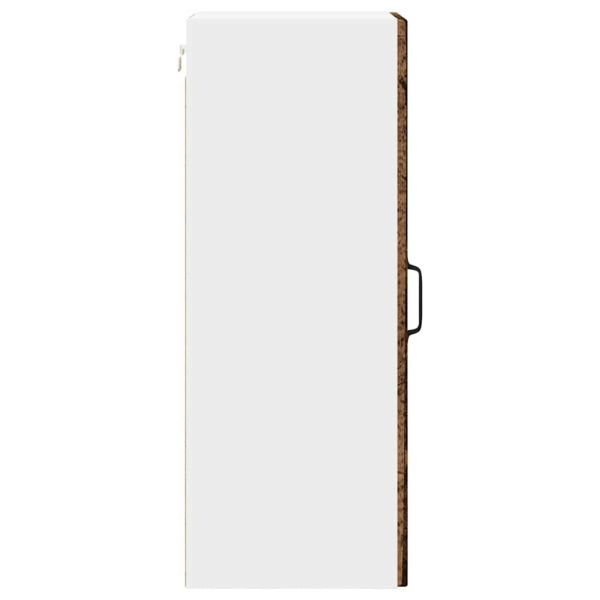 Кухненски шкаф с рафт с врата 2 pcs Старо дърво 30 x 31 x 80 см