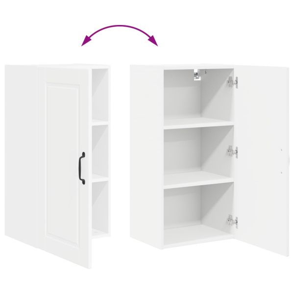 Кухненски шкаф с рафт Бяло 40 x 31 x 80 см Инженерно дърво