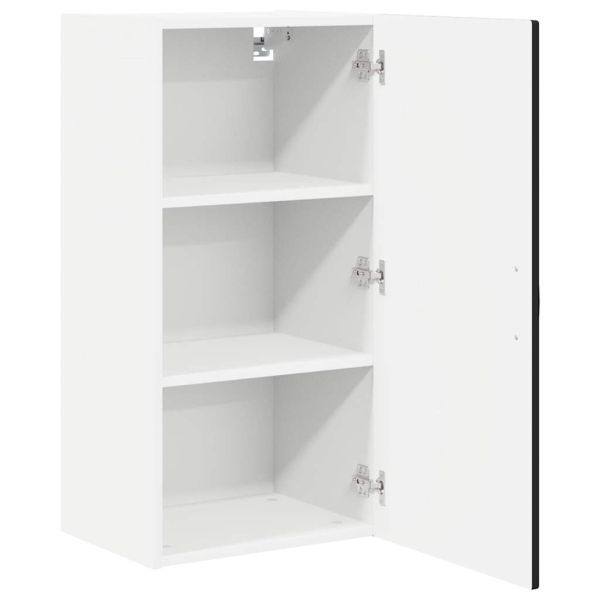 Кухненски шкаф с рафт Черно 40 x 31 x 80 см Инженерно дърво