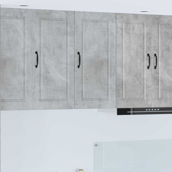 Кухненски шкаф Циментено сиво 40 x 31 x 80 см Инженерно дърво
