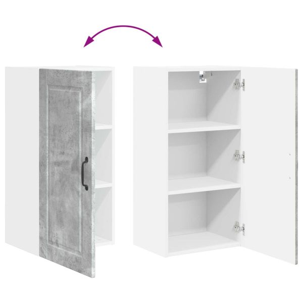 Кухненски шкаф Циментено сиво 40 x 31 x 80 см Инженерно дърво