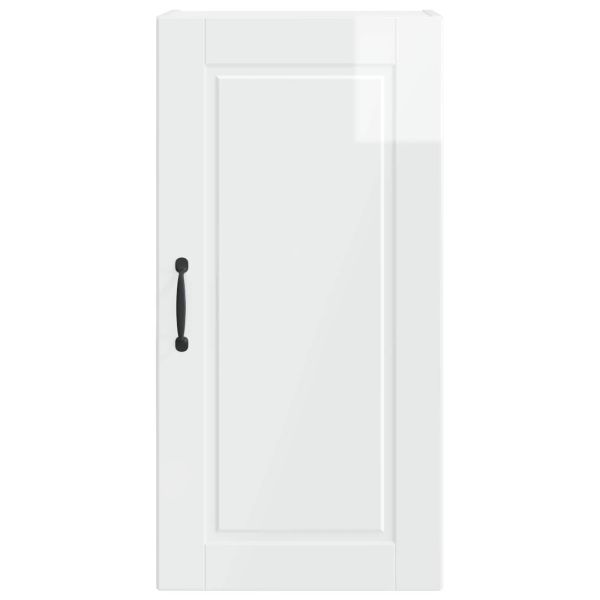 Кухненски шкаф Лъскаво бяло 40 x 31 x 80 см Инженерно дърво