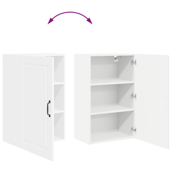 Кухненски шкаф с рафт Бяло 50 x 31 x 80 см Инженерно дърво