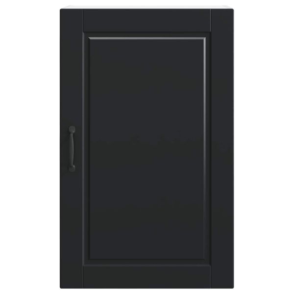 Кухненски шкаф с рафт Черно 50 x 31 x 80 см Инженерно дърво