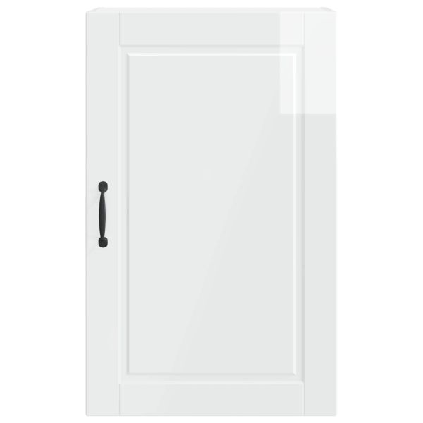 Кухненски шкаф Лъскаво бяло 50 x 31 x 80 см Инженерно дърво