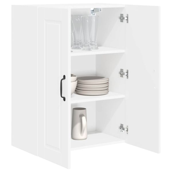 Кухненски шкаф с рафт Бяло 60 x 31 x 80 см Инженерно дърво