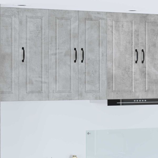 Кухненски шкаф Циментено сиво 60 x 31 x 80 см Инженерно дърво