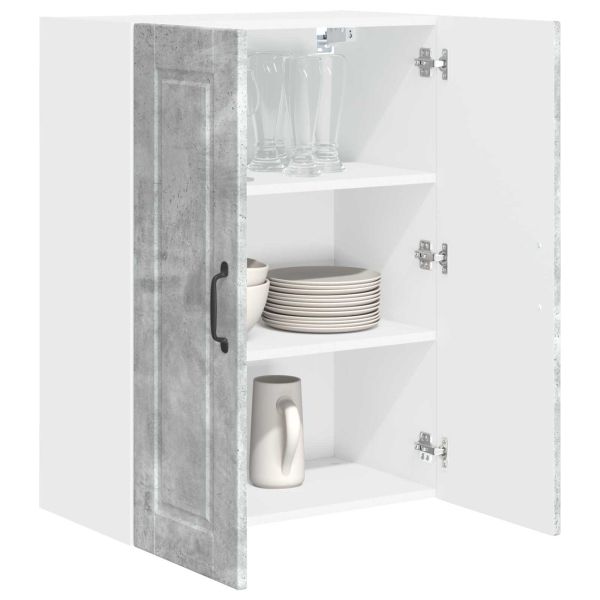 Кухненски шкаф Циментено сиво 60 x 31 x 80 см Инженерно дърво