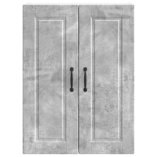 Кухненски шкаф Циментено сиво 60 x 31 x 80 см Инженерно дърво