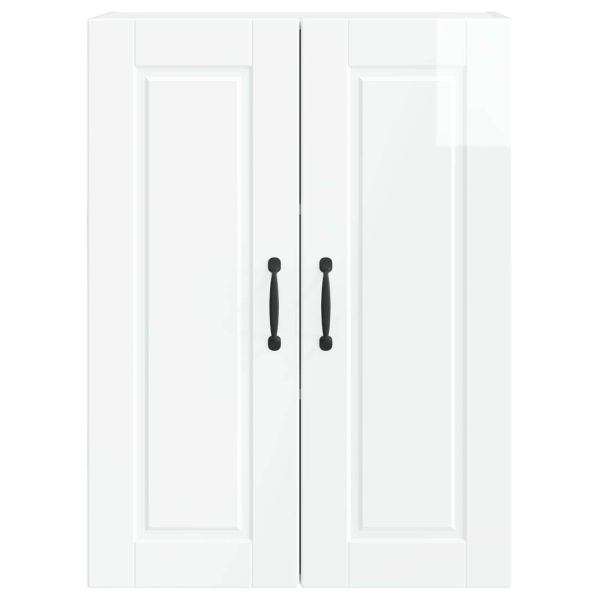 Кухненски шкаф Лъскаво бяло 60 x 31 x 80 см Инженерно дърво