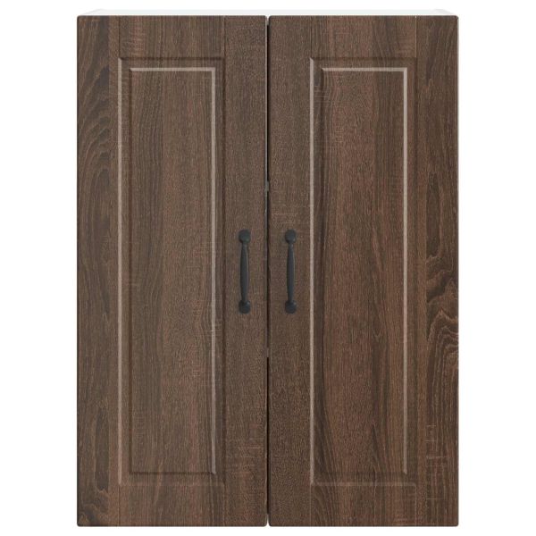 Кухненски шкаф с рафт Кафяв дъб 60 x 31 x 80 см Инженерно дърво