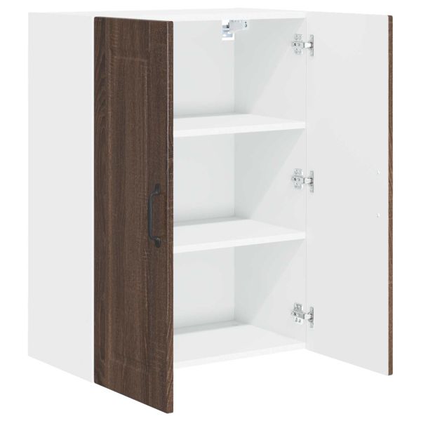 Кухненски шкаф с рафт Кафяв дъб 60 x 31 x 80 см Инженерно дърво