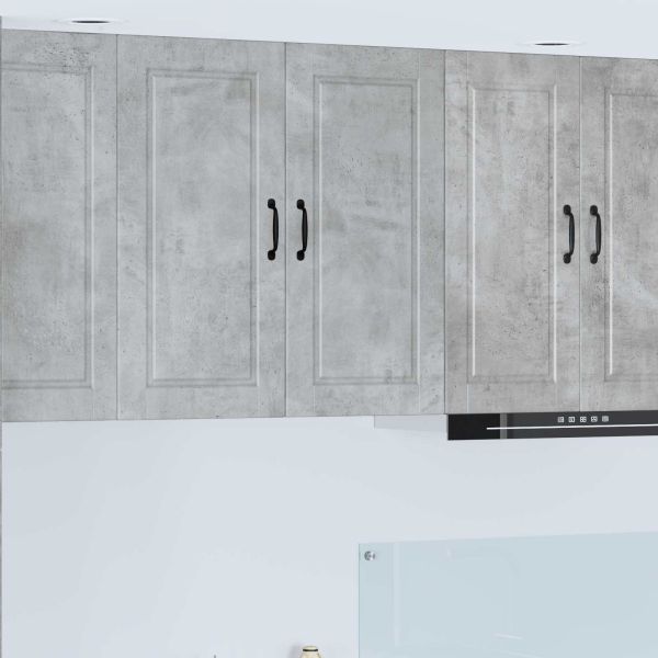 Кухненски шкаф Циментено сиво 80 x 31 x 80 см Инженерно дърво