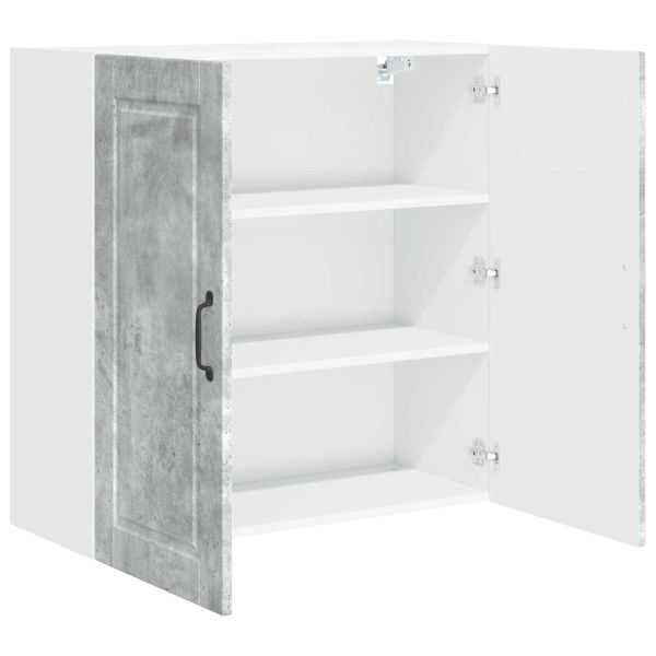 Кухненски шкаф Циментено сиво 80 x 31 x 80 см Инженерно дърво