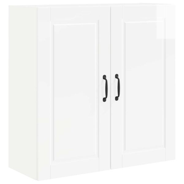 Кухненски шкаф Лъскаво бяло 80 x 31 x 80 см Инженерно дърво