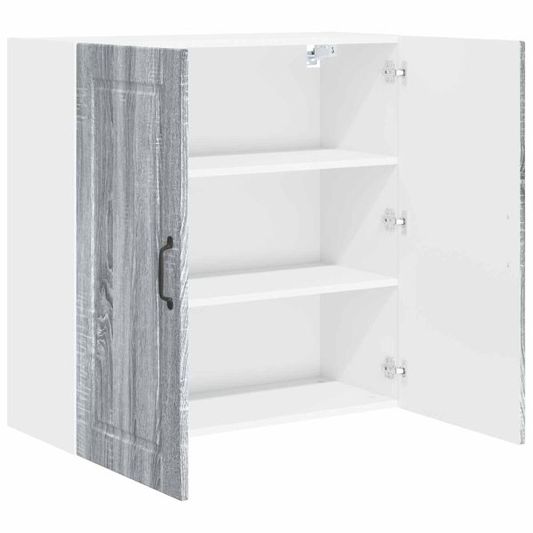 Кухненски шкаф Сив Сонома 80 x 31 x 80 см Инженерно дърво