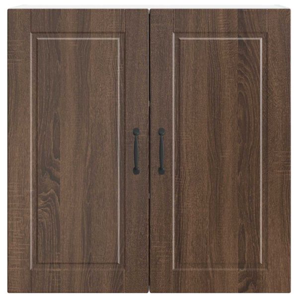 Кухненски шкаф с рафт Кафяв дъб 80 x 31 x 80 см Инженерно дърво