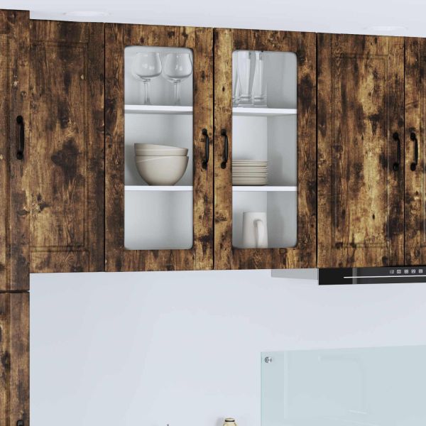Кухненски шкаф с рафт Димян дъб 80 x 31 x 80 см Инженерно дърво