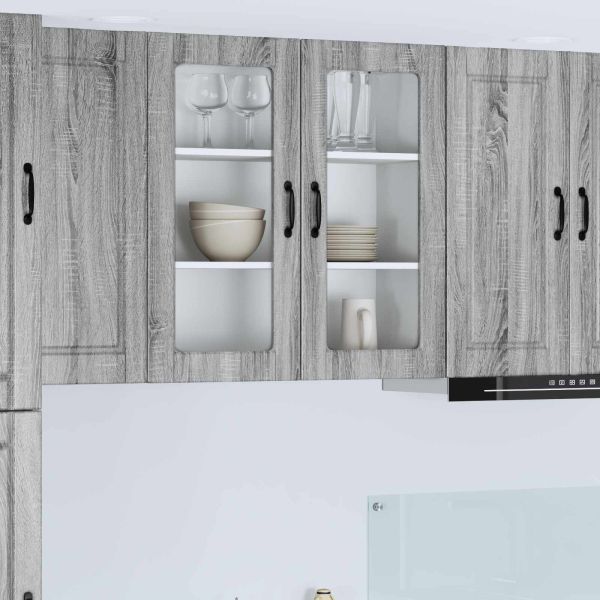 Кухненски шкаф Сив Сонома 80 x 31 x 80 см Инженерно дърво
