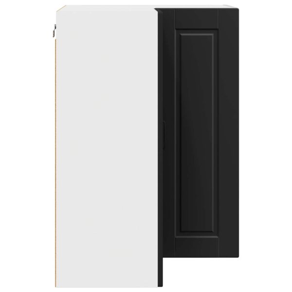 Кухненски шкаф с рафт Черно 57 x 57 x 80 см Инженерно дърво