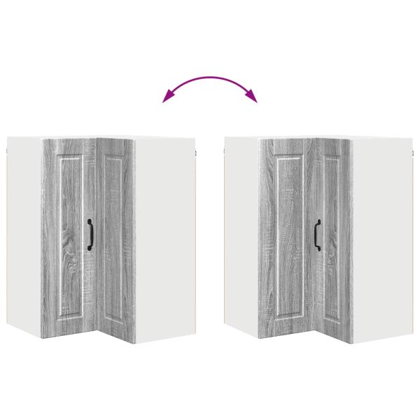 Кухненски шкаф Сив Сонома 57 x 57 x 80 см Инженерно дърво