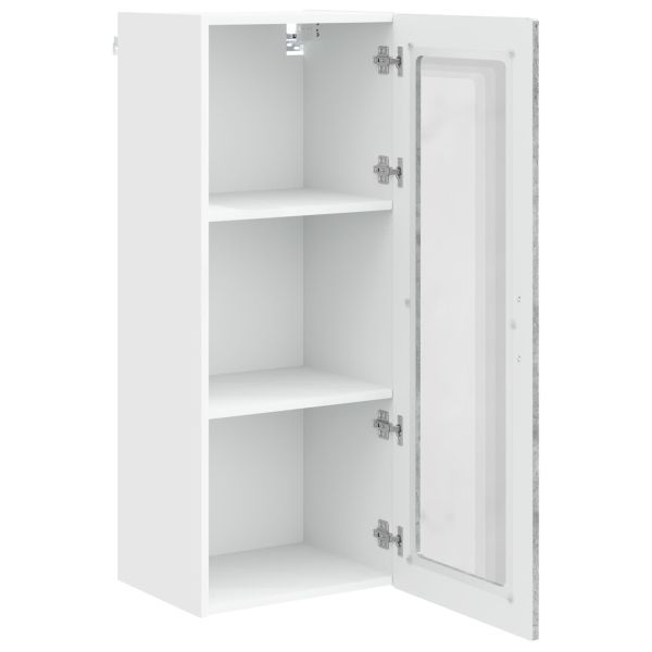 Кухненски шкаф Циментено сиво 40 x 31 x 100 см Инженерно дърво