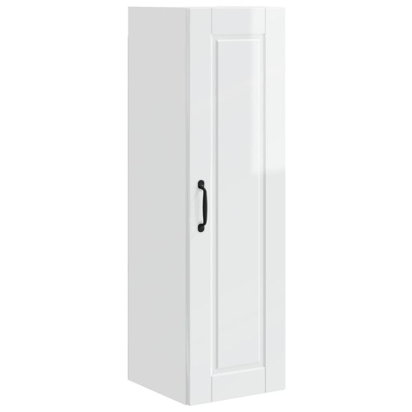 Кухненски шкаф Лъскаво бяло 30 x 31 x 100 см Инженерно дърво