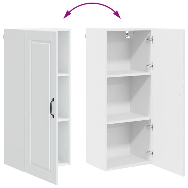 Горен кухненски шкаф Бяло 40 x 31 x 100 см Инженерно дърво