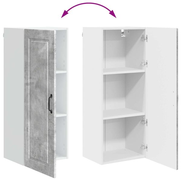 Кухненски шкаф Циментено сиво 40 x 31 x 100 см Инженерно дърво