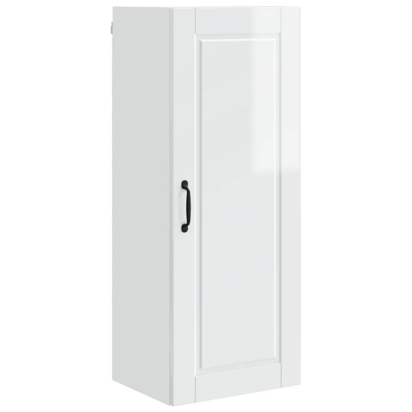 Кухненски шкаф Лъскаво бяло 40 x 31 x 100 см Инженерно дърво