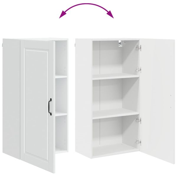 Кухненски шкаф с рафт Бяло 50 x 31 x 100 см Инженерно дърво