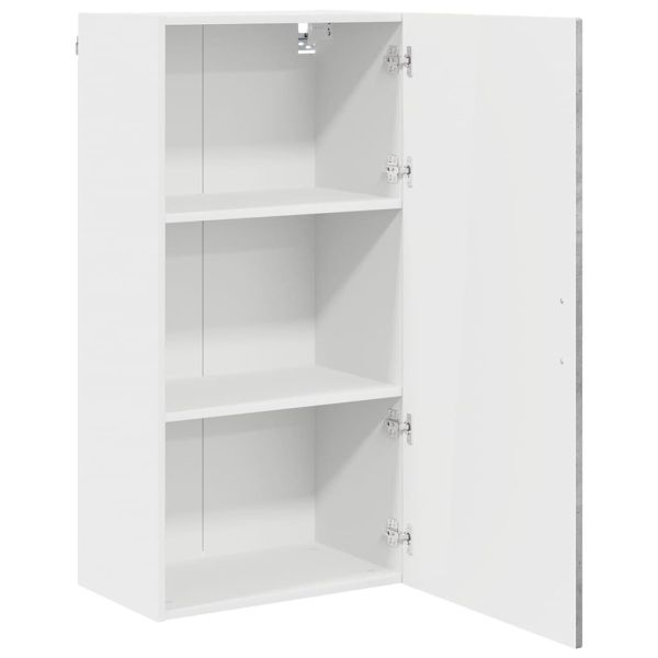 Кухненски шкаф Циментено сиво 50 x 31 x 100 см Инженерно дърво