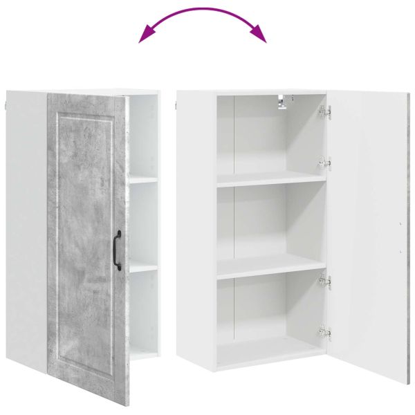 Кухненски шкаф Циментено сиво 50 x 31 x 100 см Инженерно дърво