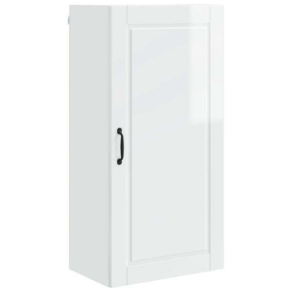 Кухненски шкаф Лъскаво бяло 50 x 31 x 100 см Инженерно дърво