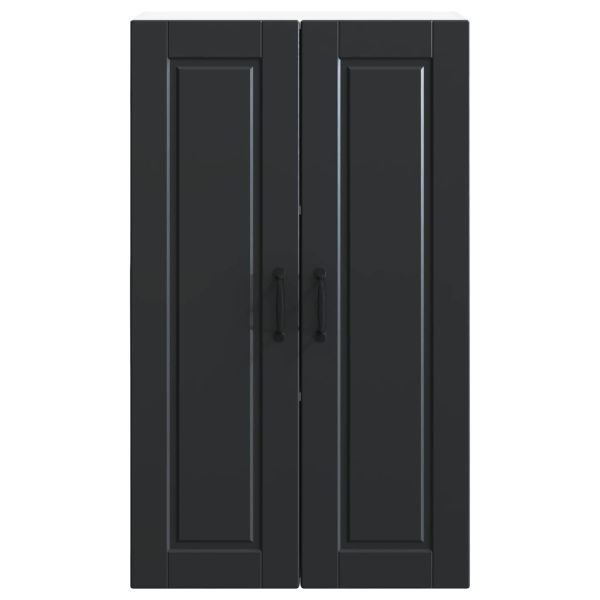 Кухненски шкаф с рафт Черно 60 x 31 x 100 см Инженерно дърво