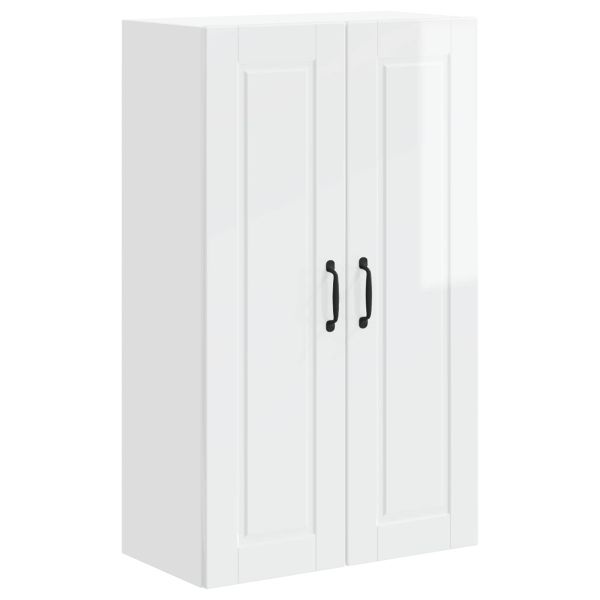 Кухненски шкаф Лъскаво бяло 60 x 31 x 100 см Инженерно дърво