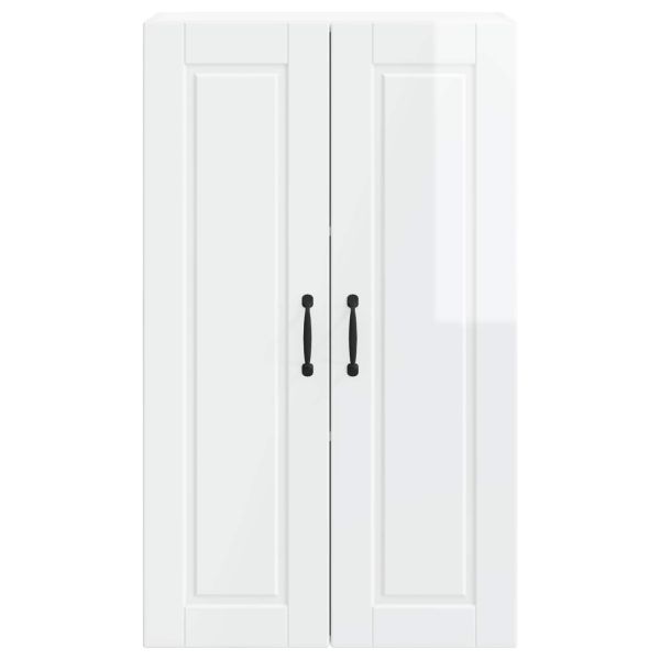 Кухненски шкаф Лъскаво бяло 60 x 31 x 100 см Инженерно дърво